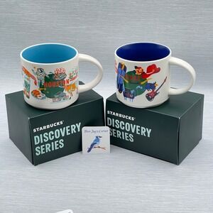 Starbucks Texas Houston Mug Set Discovery Series Coffee 2024 14oz